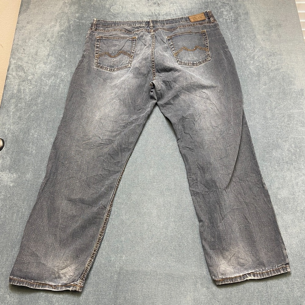 Urban Star Jeans Mens 44x32 Blue Denim Medium Wash Stretch Pockets Straight Leg